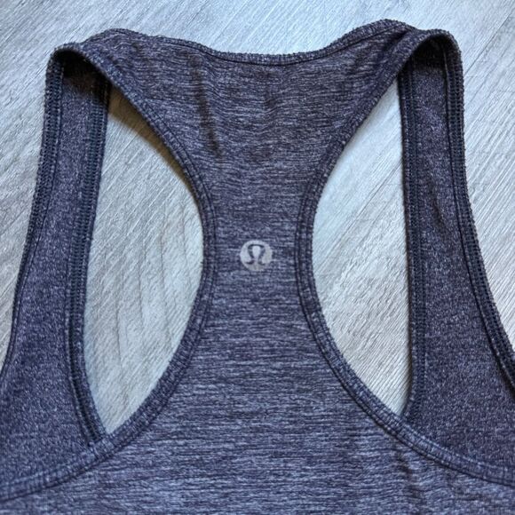 Lululemon Cool Racerback Tank Top CRB Heathered Black 6 - Picture 5 of 10
